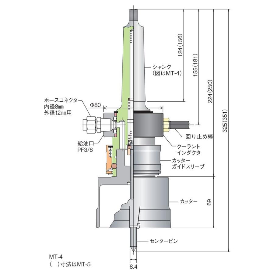 ミヤナガ メタルボーラーM500 MBM62 刃先径62mm 工作機械用 : miyanaga