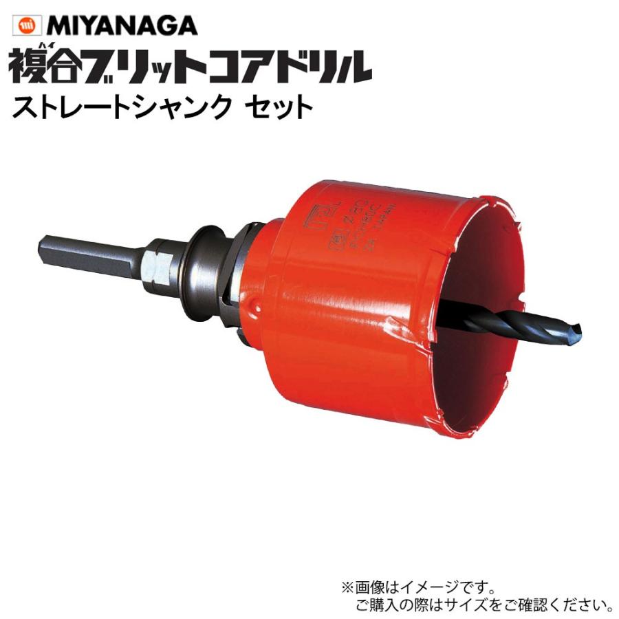 ミヤナガ 複合ブリットコアドリル セット PCH32 ストレートシャンク 