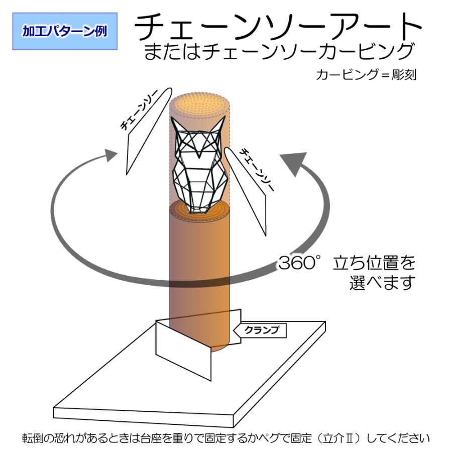 たちすけ 丸太バイス 立介II ステンレス台座 最大Φ28cm ペグ穴付き