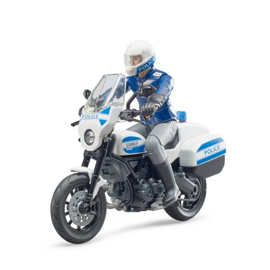 bruder ブルーダー Ducati スクランブラー 白バイ仕様 フィギュア付き BR62731  おもちゃ 車 はたらく車 警官 ドーカティ オートバイ｜morinokobito｜04