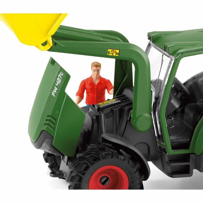 Schleich シュライヒ Farm World トラクターとトレーラー 42608 ファームワールド 農業 林業フィギュアの画像