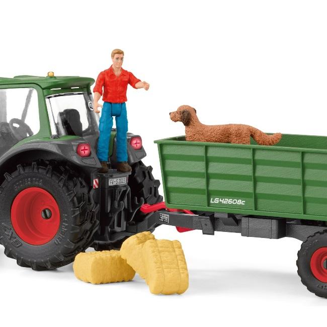 Schleich シュライヒ Farm World トラクターとトレーラー 42608 ファームワールド 農業 林業フィギュアの画像