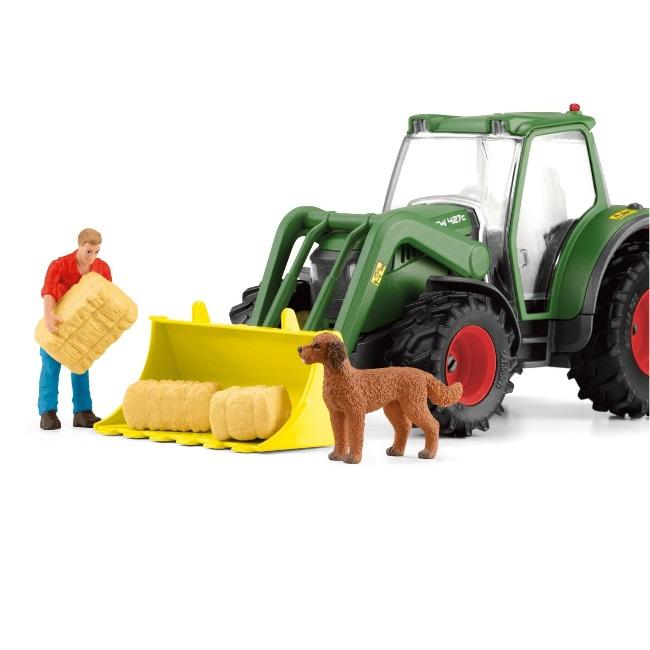 Schleich シュライヒ Farm World トラクターとトレーラー 42608 ファームワールド 農業 林業フィギュアの画像