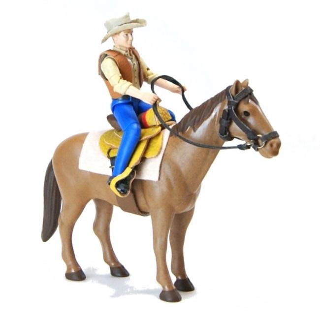 カウボーイと馬・馬具装着セット act5001 BRUDER ブルーダー