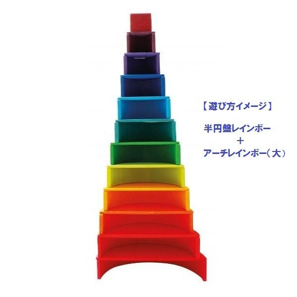 Grimmsグリムス 半円盤・レインボー知育玩具