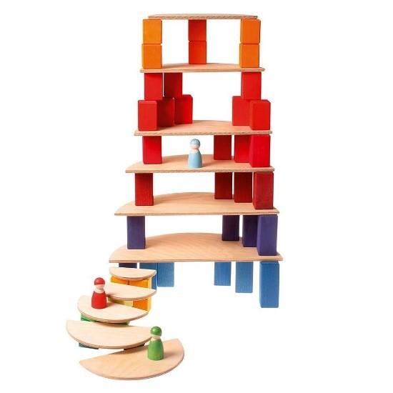 グリムス GRIMM'S 半円盤・ナチュラル GM10676 積み木 積木 木の