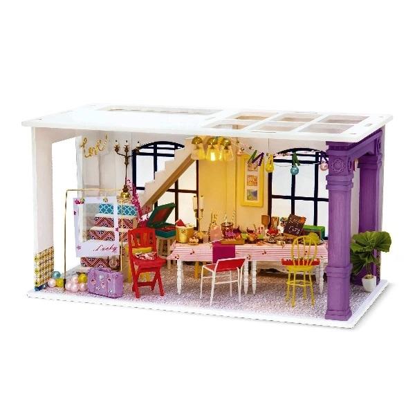 春の新作 Diy つくるんです ミニチュアハウスキット パーティータイム Dgf03 日本語説明書付き Wantannas Go Id