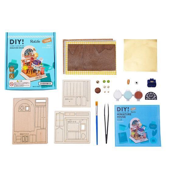 3Dウッドパズル DIY つくるんです! スイートルームシリーズ ミニスタディ DS017【日本語説明書付き】|morinokobito|03
