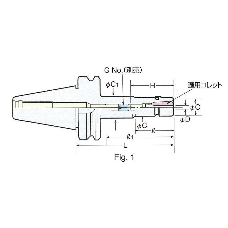 日研工作所　高速回転用スリムチャック　BT50-SK13-165P