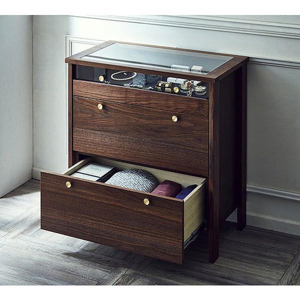 NIPPONAIRE チェスト 収納庫 木製 無垢 高級感 幅70cm