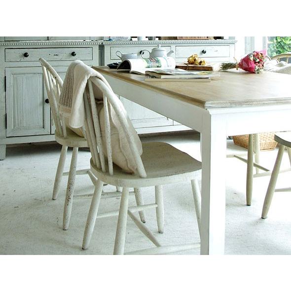 使い古したテイストが素敵なウィンザー調の丸いフォルムがかわいいシャビーな食卓イス 0045 Pell B カントリーハウス森のくに 通販 Yahoo ショッピング