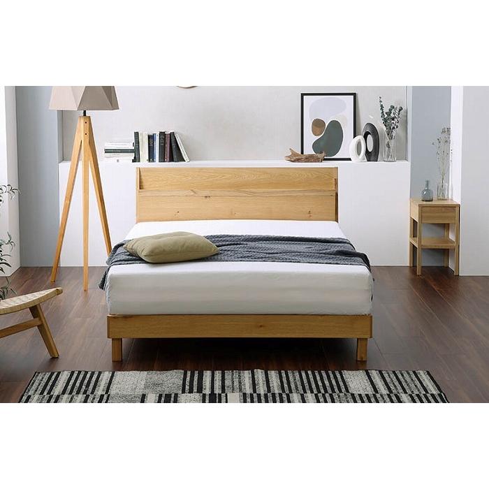 関家具 便利な宮付き、コンセント付き、節ありのナラ材を使用した木目  