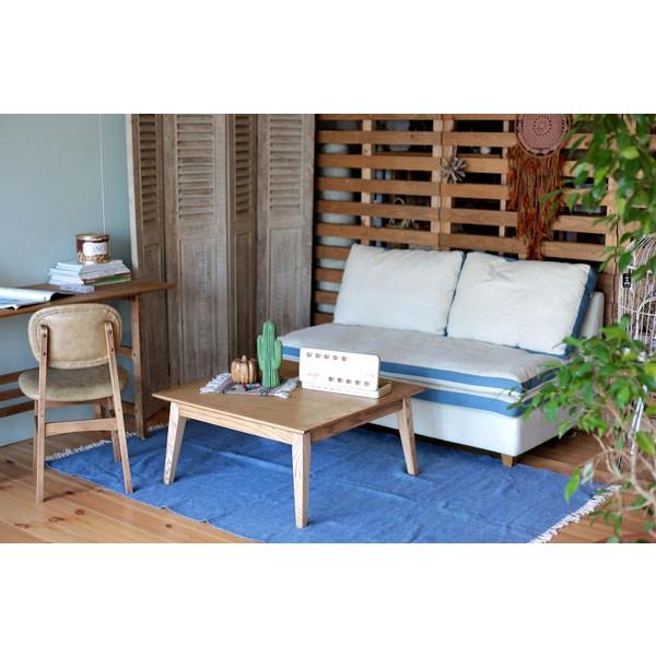 柔らかでふんわり横になりたいゆったり肘無布張り２ｐブルーソファー 0045 Suaves2p カントリーハウス森のくに 通販 Yahoo ショッピング