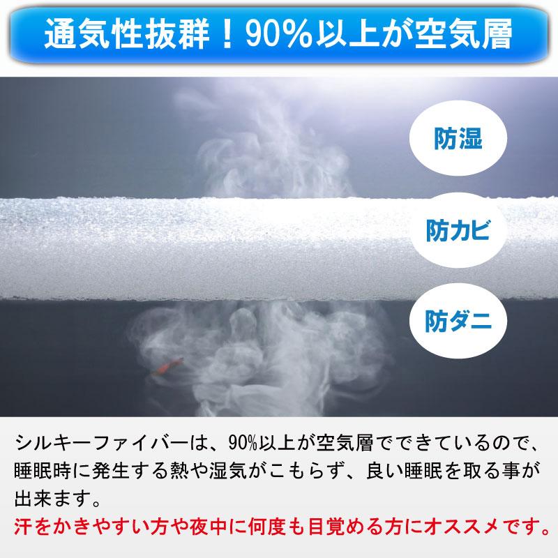 ダブル 腰痛 高反発 体圧分散 ファイバー 通気性 洗える 清潔 防ダニ アレルギー 柔かめ 日本製 国産 高耐久 【純】 肩こり プレミアムソフト240