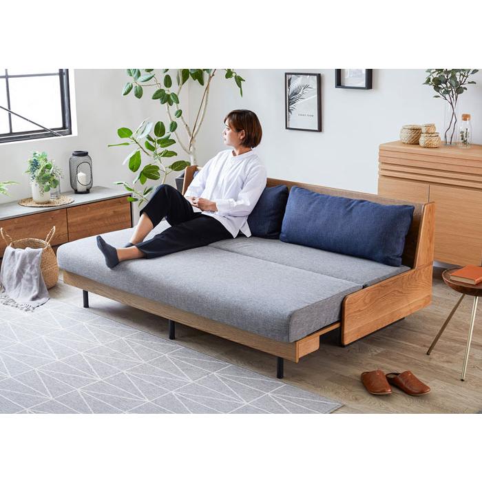 Meuble（モーブル） ソファ ソファーベッド ごろ寝ソファ 3人掛 3P