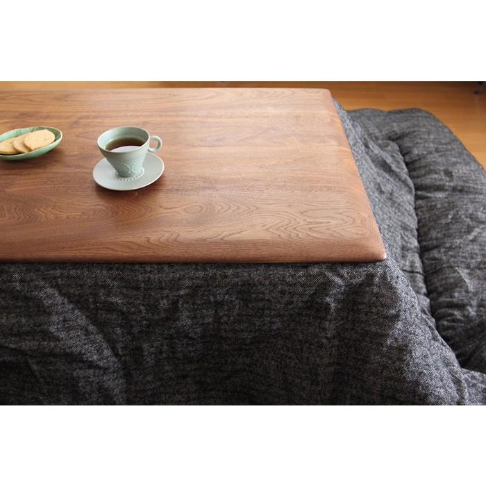 日美　EN こたつ テーブル ウォールナット　直径100cm 無垢材 日美 こたつ こたつテーブル テーブル 100cm 120cm 長方形 特注