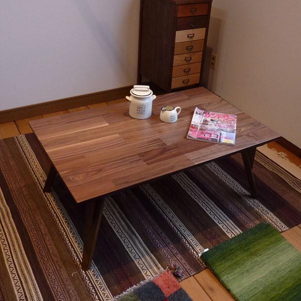 こたつ こたつテーブル 長方形 105cm×65cm コタツ ウォールナット 木目 突板 天然木 ブラウン おしゃれ かっこいい シンプル