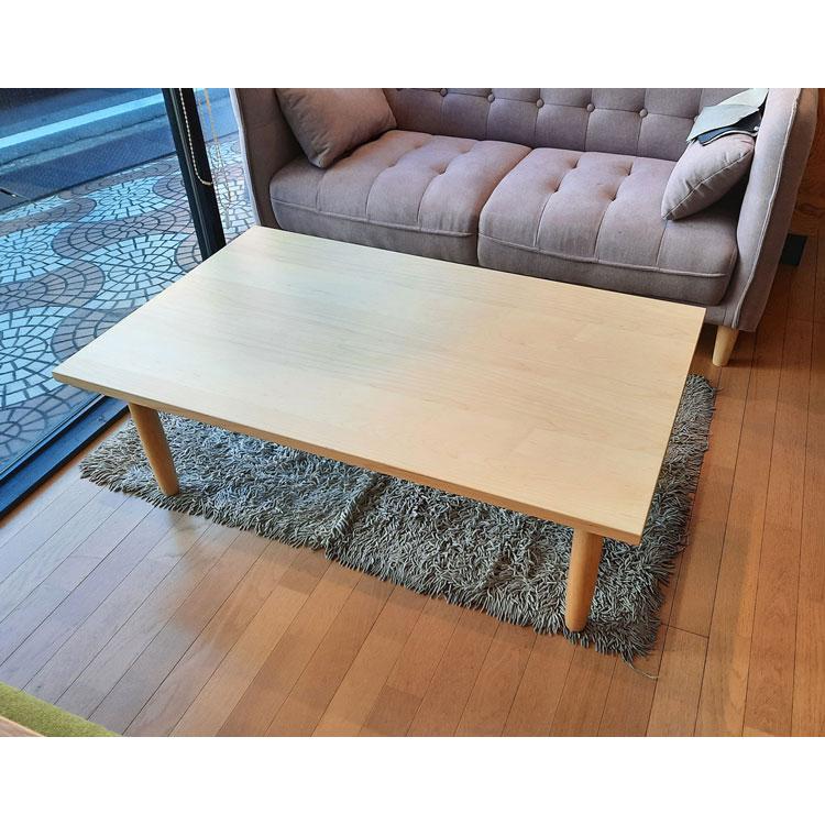 こたつ こたつテーブル テーブル 120cm 長方形 ナチュラル 突板 高級感 おしゃれ 北欧 モダン シンプルの画像
