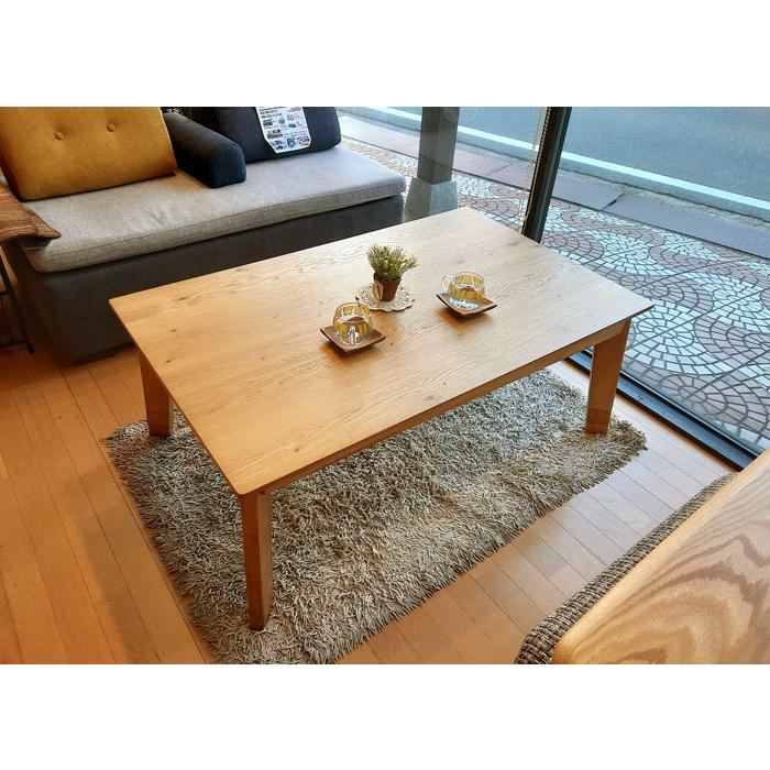 こたつ こたつテーブル 長方形 120×75cm コタツ オーク材 木目 こたつ こたつテーブル 長方形 120×75cm コタツ オーク材 木目