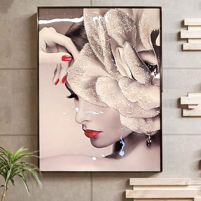 アートパネル 絵画 インテリアアート 水晶絵 クリスタルアート 80×60cm
