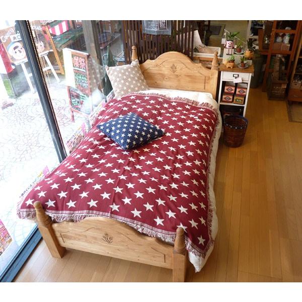 ベッド セミダブル 木製 カントリー かわいい 姫系 北欧風 おしゃれ