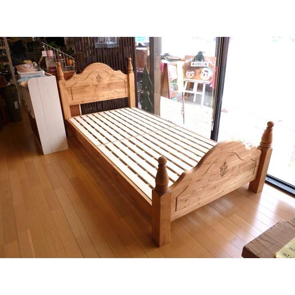 ベッド セミダブル 木製 カントリー かわいい 姫系 北欧風 おしゃれ