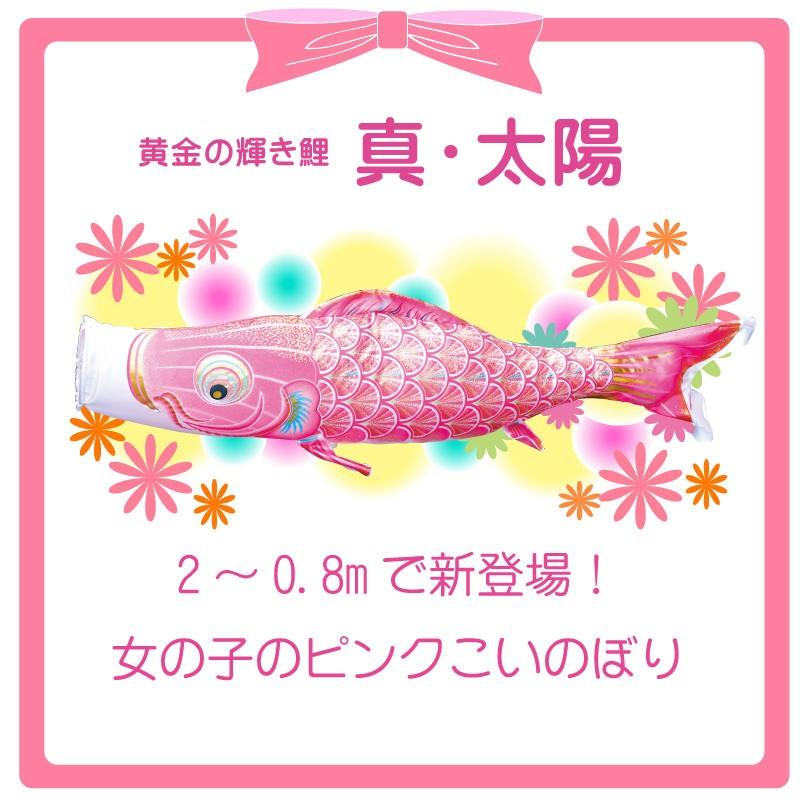 鯉のぼり 真・太陽 ピンク鯉 1m 徳永鯉 単品鯉 こいのぼり :118003811 