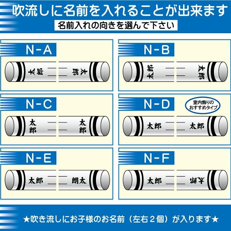 錦鯉 鯉のぼり 吹き流し 加工代 家紋入れまたは名入れ 吹流しサイズ 2.5m〜3m ※加工代のみ。吹き流しの販売ページではございません。_2