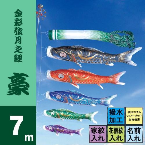 こいのぼり 徳永 鯉のぼり 豪 7m 8点 鯉5匹 徳永鯉 大型セット ポール別売り