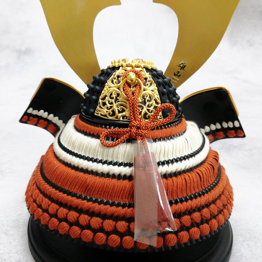 平安豊久 【完売】五月人形 兜飾り 雄山作 天照兜 7号 LED付衝立台飾り