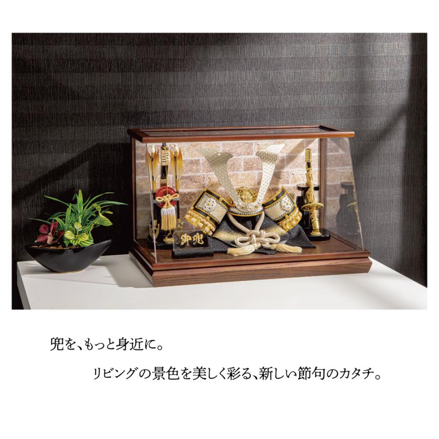 平安豊久 五月人形 アクリルケース飾り 兜飾り 来輝 8号 : 祭・人形の