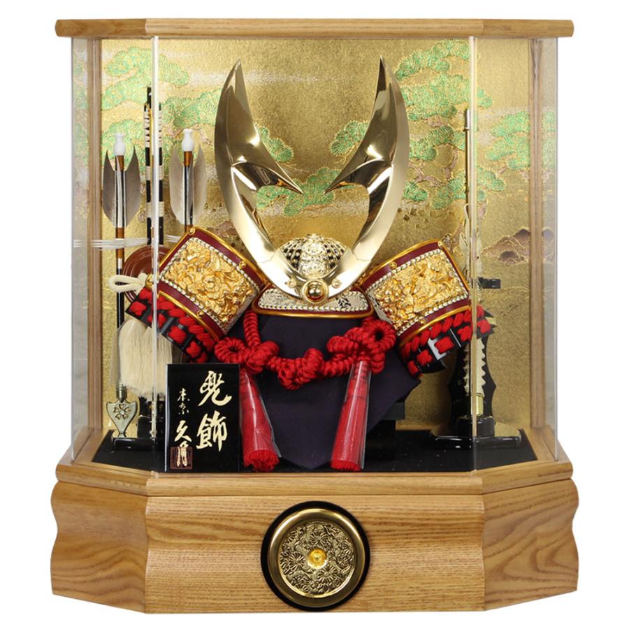 久月 【完売】五月人形 兜飾り 厳選ケース飾り 縁起づくし六角アクリル
