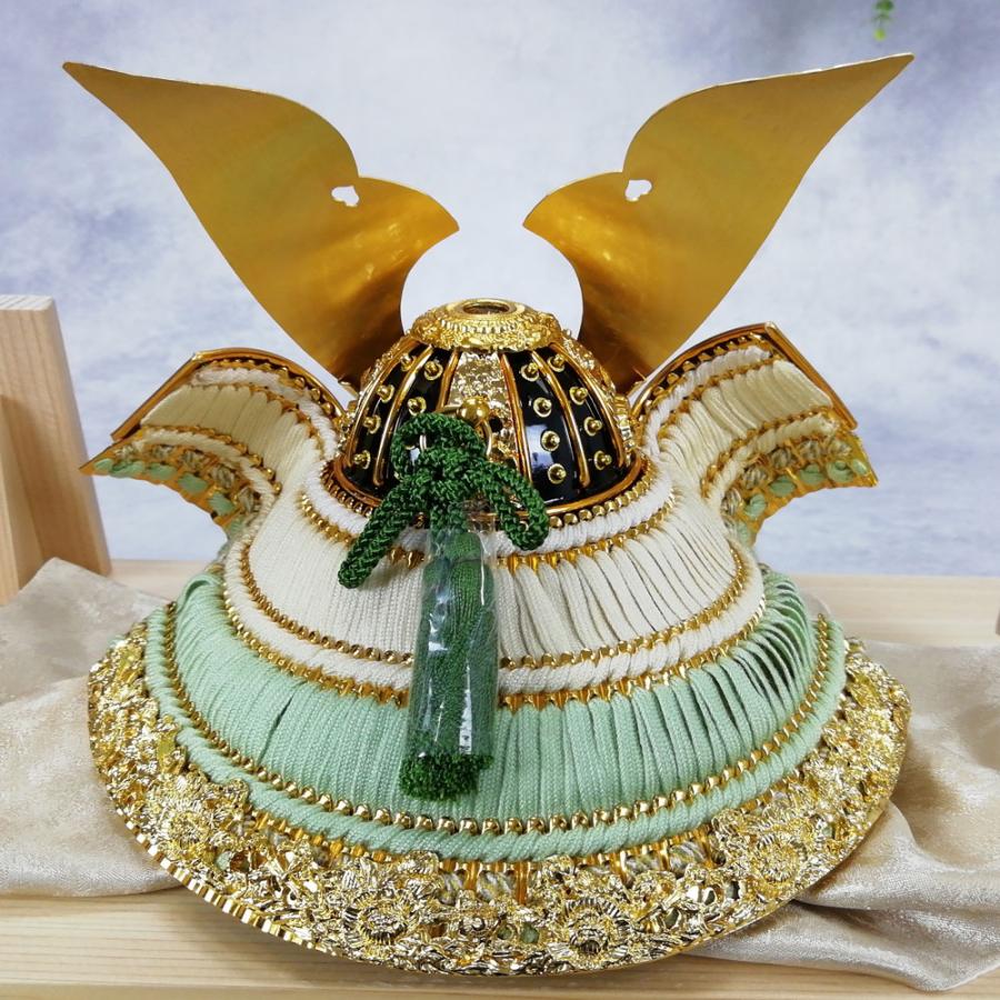 久月 【完売】五月人形 兜飾り ケース飾り 兜7号 横長桧アクリルケース