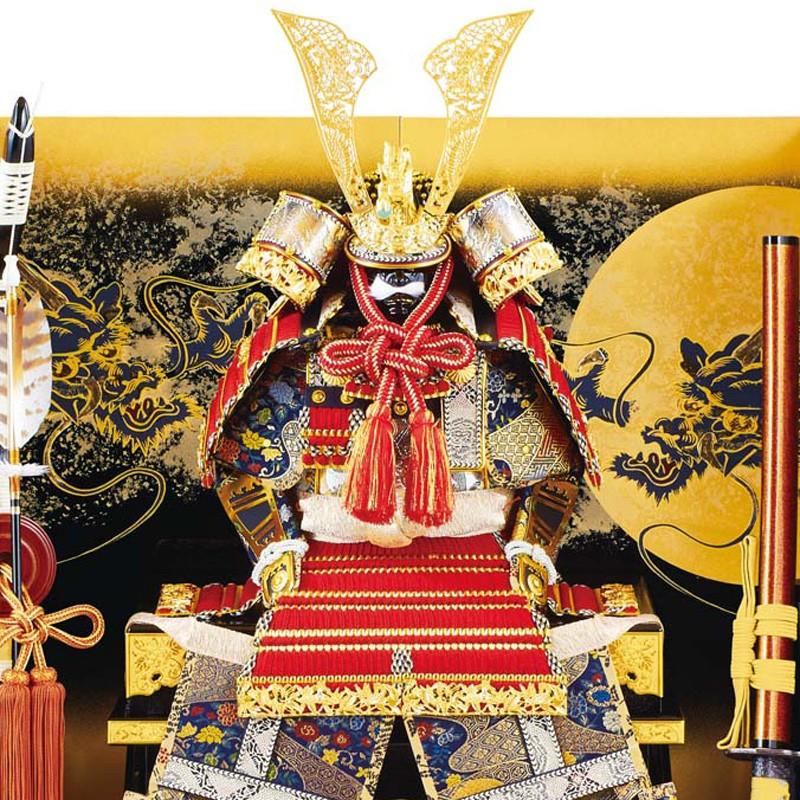 五月人形　「大鎧」 新商品 五月人形 鎧飾り 涼（りょう）5号大鎧櫃（ひつ）飾り | iichi