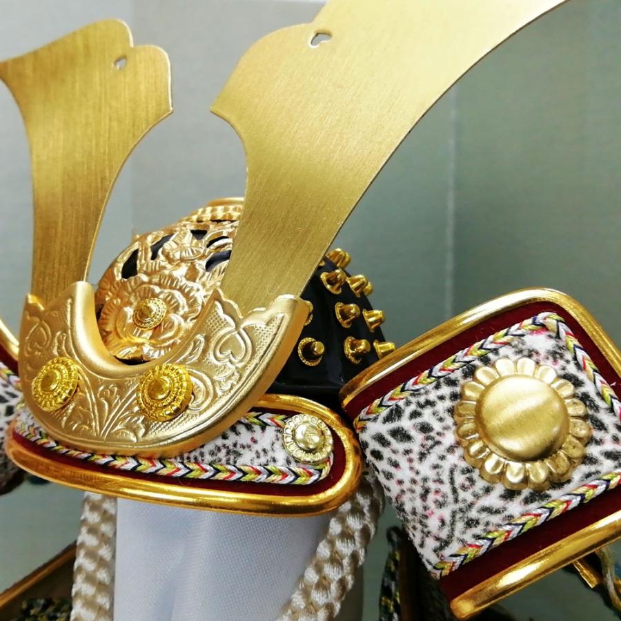 八郎太郎　五月人形 武士の鎧 伝統工芸士製 五月人形 鎧飾り 伝統工芸士 朝比奈朔太郎 作 4号 奉納鎧 鉄紺糸縅