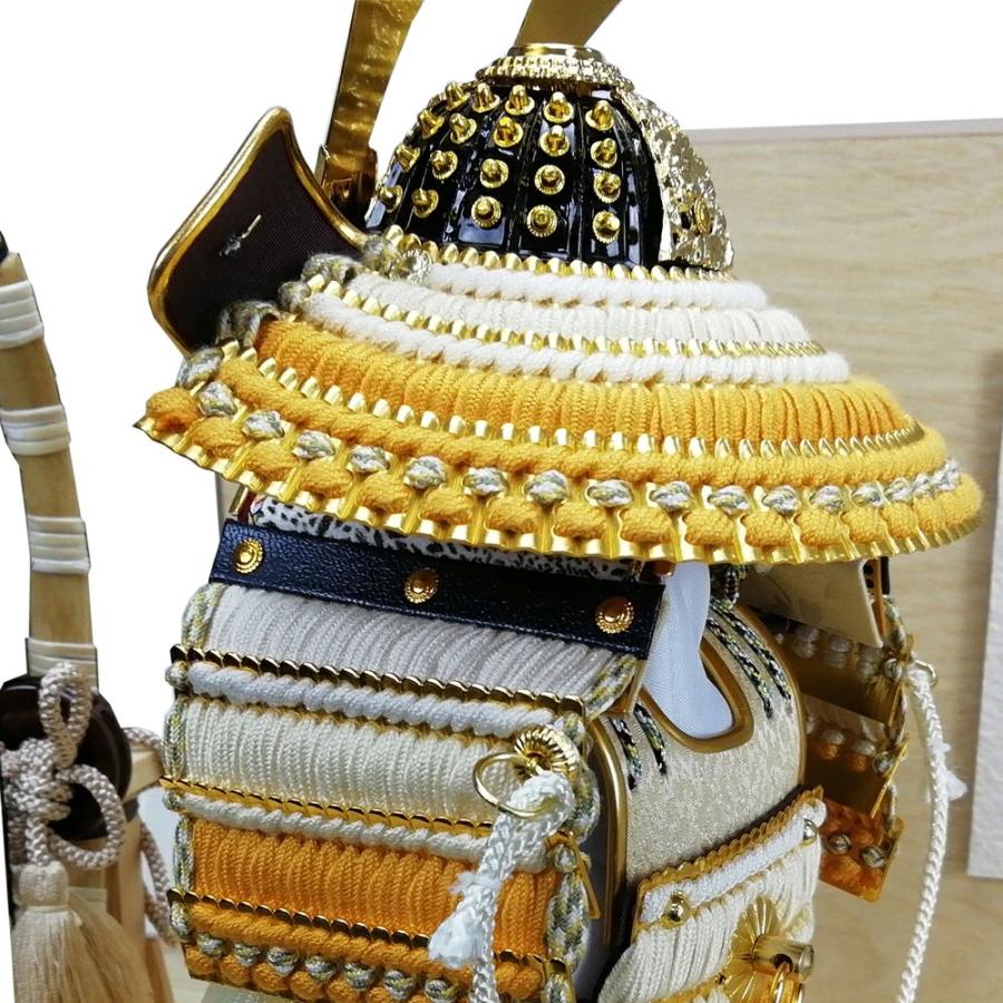 久月 五月人形 鎧飾り 収納飾り 奉納鎧 4号 正絹山吹裾濃縅鎧 2044MS