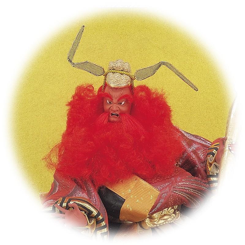 平安豊久 五月人形 鐘馗 ケース飾り 吉田吉貞作 極上赤鍾馗 朝陽