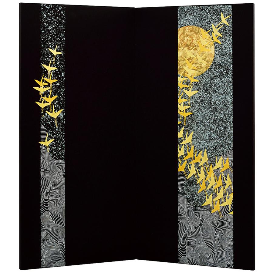五月人形 宝童 屏風単品 袋張屏風 鶴に月波 30号 単品 兜 鎧