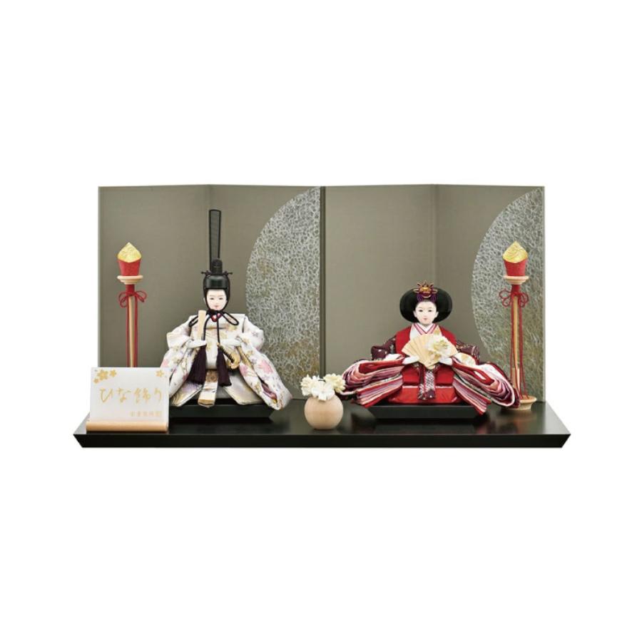 雛人形 宝童 愛（グリーン）親王飾り 平飾り_1