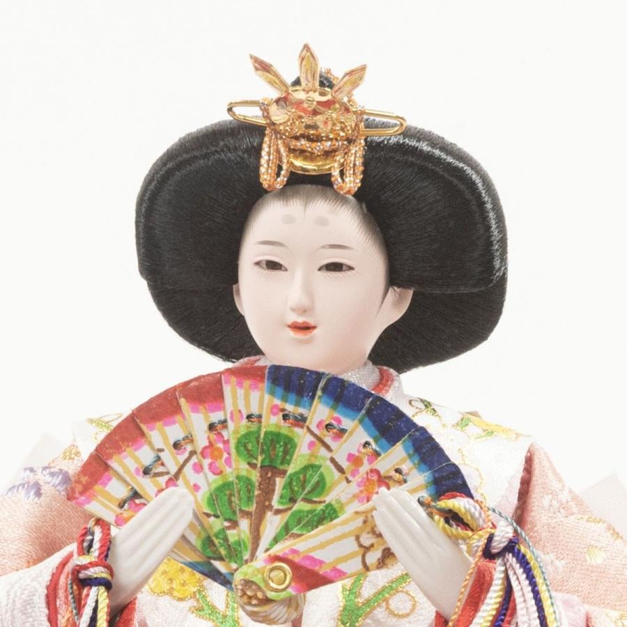 吉徳大光 雛人形 ケース飾り アクリル円型ケース 親王飾り 322514