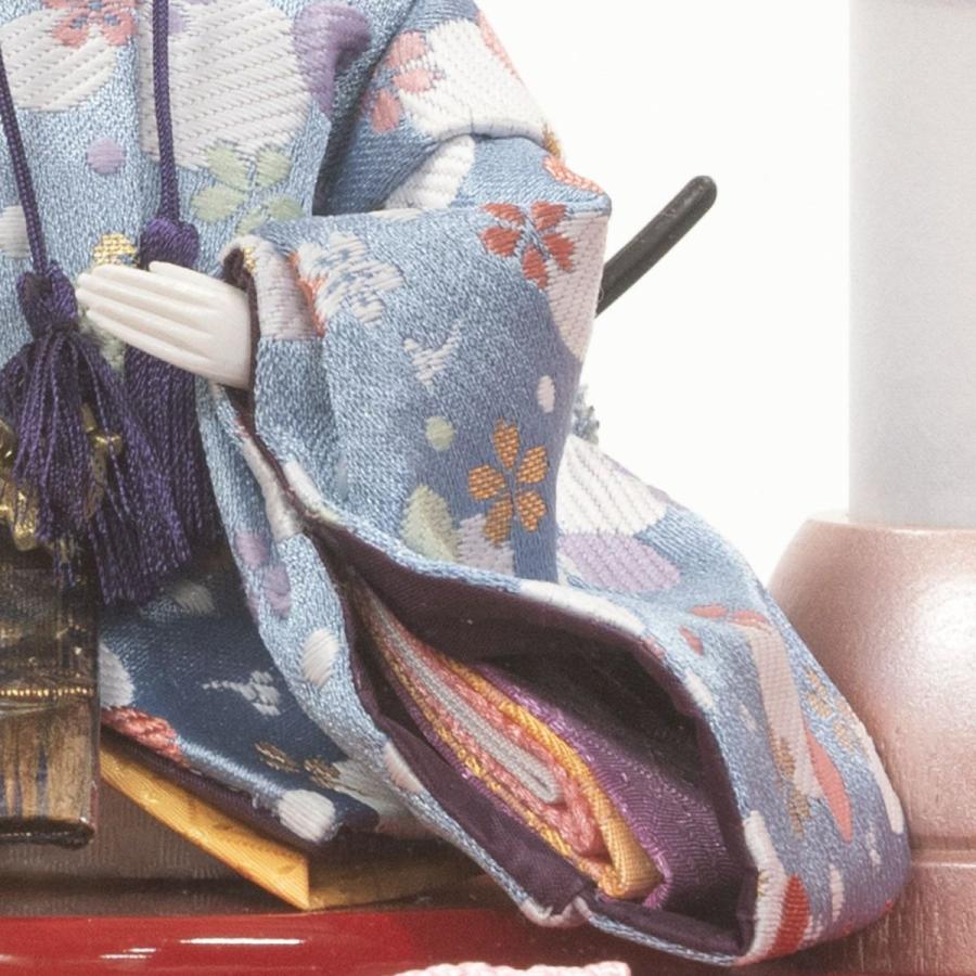 吉徳大光 雛人形 ケース飾り アクリル円型ケース 親王飾り 322514