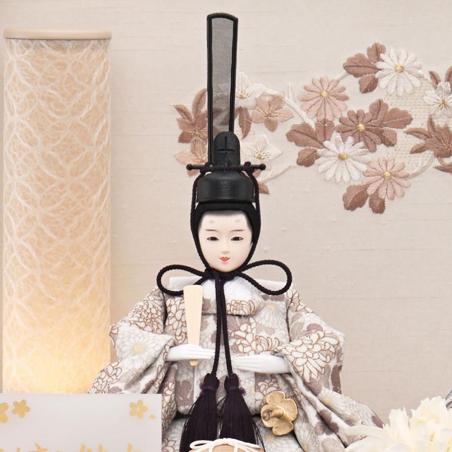 宝童作 雛人形 宝童 LED付き アクリルケース飾り 永遠（ナチュラル