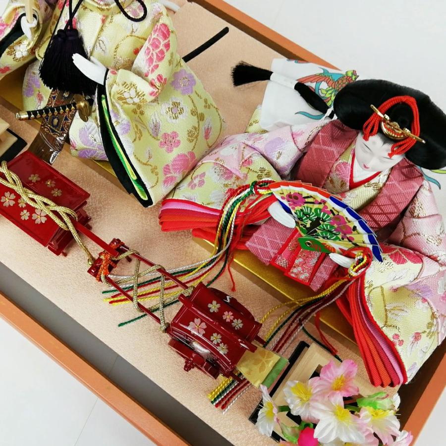 久月 【完売】雛人形 ケース飾り ガラスケース 親王飾り 66735 超