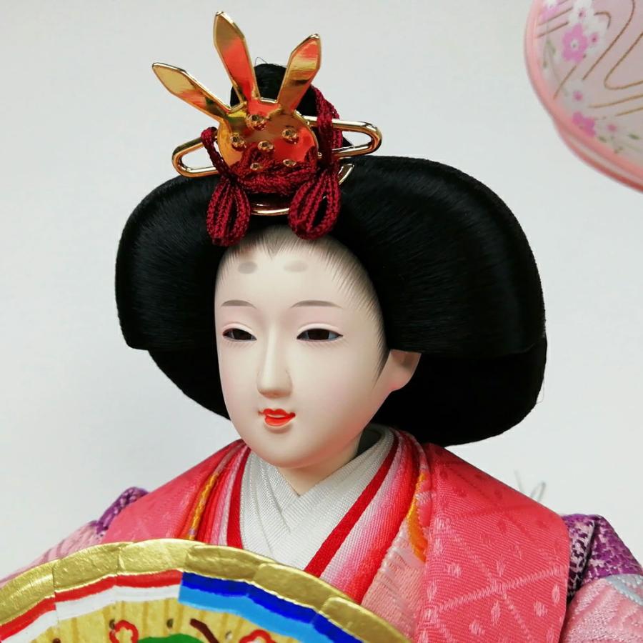 久月 雛人形 ケース飾り ガラスケース 親王飾り 66738 コンパクト : 祭