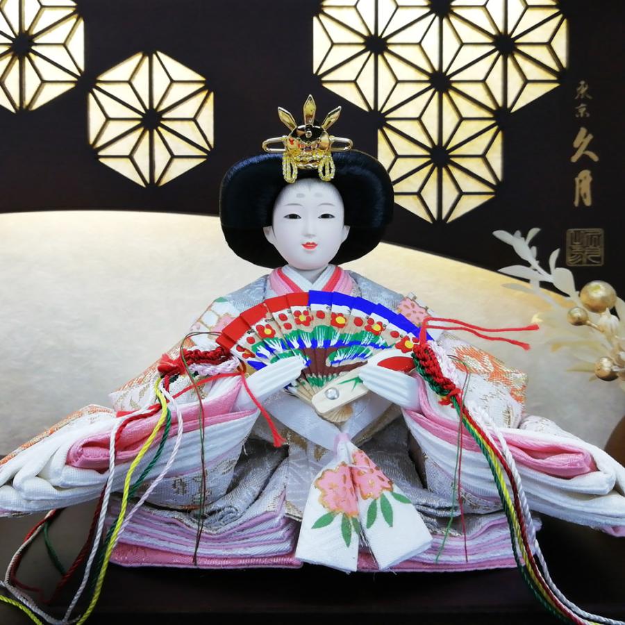 久月 【完売】雛人形 ケース飾り 薄型アクリルケース 親王飾り 小芥子