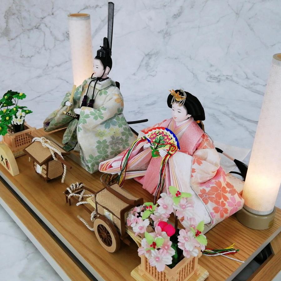 久月 雛人形 ケース飾り アクリルケース 親王飾り 69097 : 祭・人形の