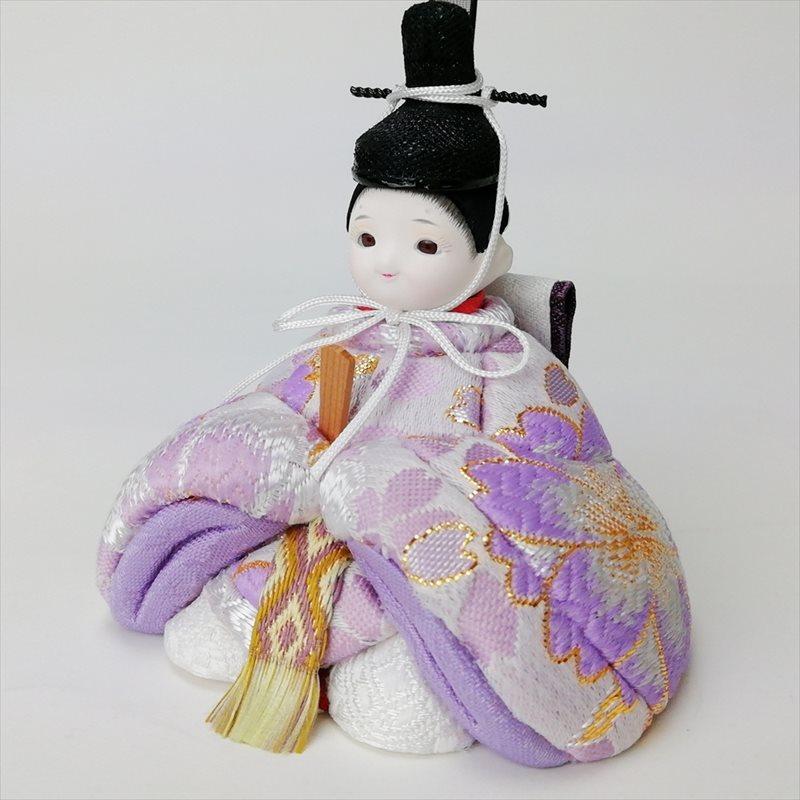 雛人形 コンパクト minicola みにこら rico 「梨花」 箔小桜蒔絵屏風 木目込み人形_7