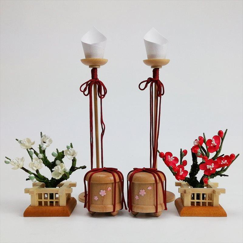 雛人形 コンパクト minicola みにこら rico 「梨花」 箔小桜蒔絵屏風 木目込み人形_9