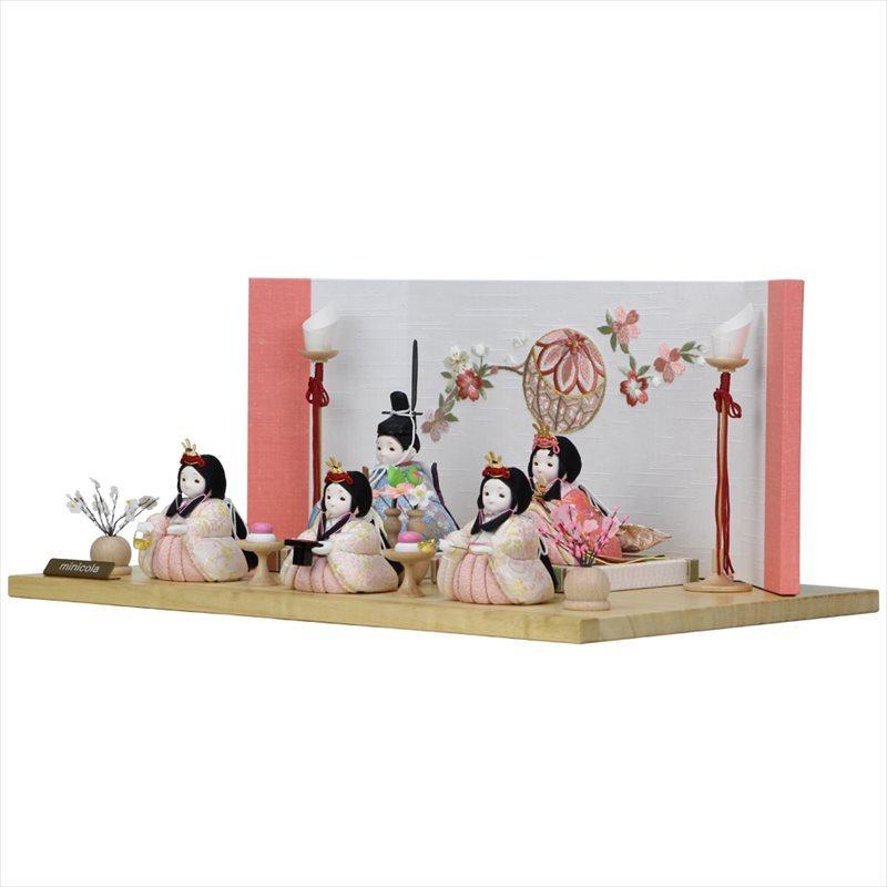 週末限定値下げ！ミニコラ　minicora 雛人形　木目込　コンパクト 小さなかわいいミニ雛人形のminicola（みにこら） 雛人形・ひな祭り