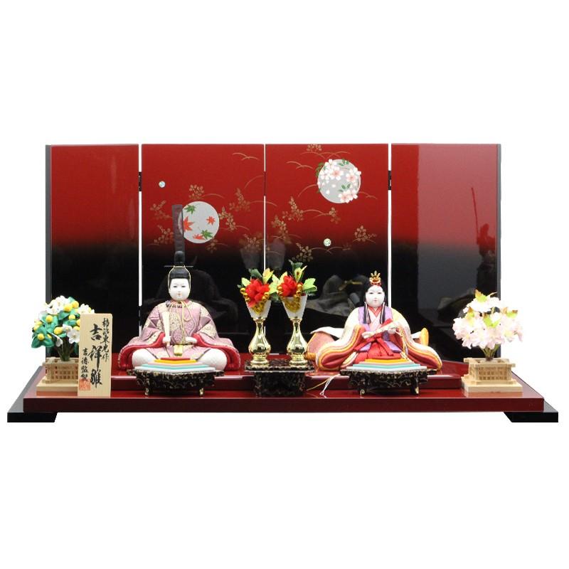 特価　吉徳大光仕入れ　柿沼東光　木目込み　親王飾り 雛人形 吉徳監修 柿沼東光作「吉祥雛」 木目込み人形 親王平飾り